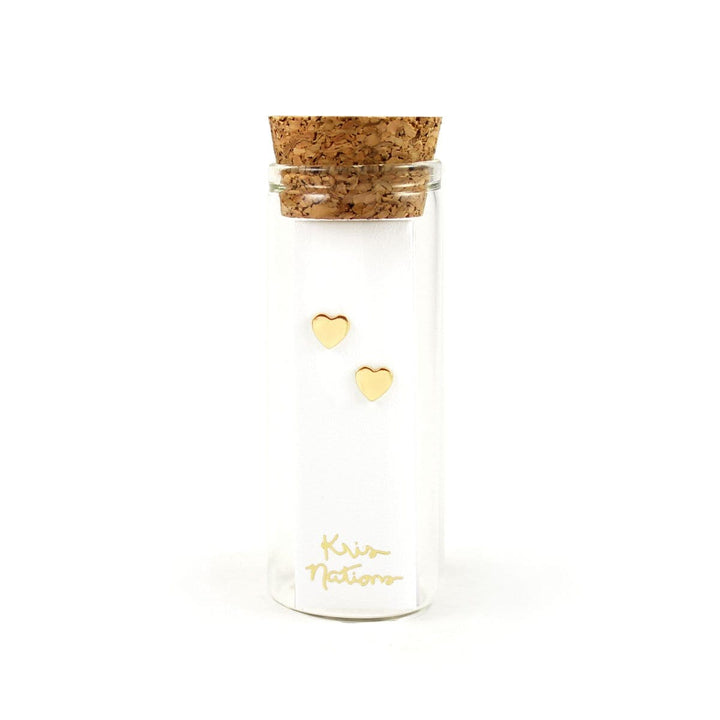 Kris Nations Heart Stud Earrings