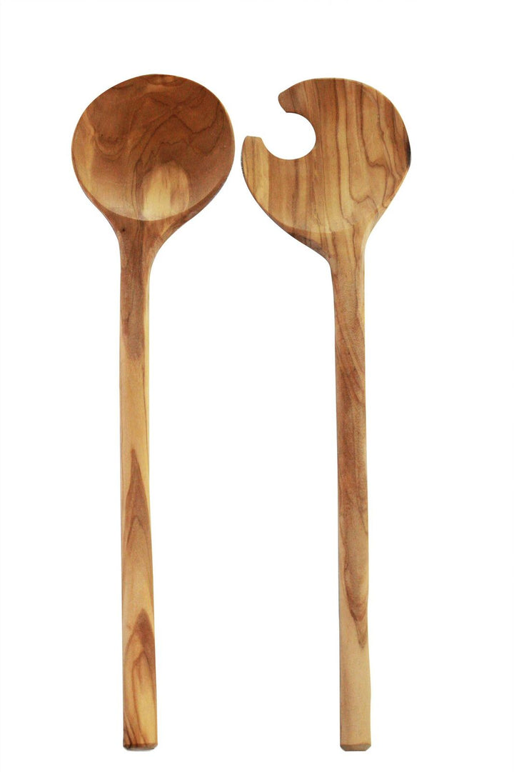 Olive Wood Crescent Serving Set