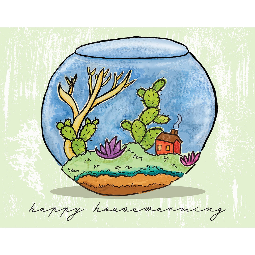Terrarium Housewarming Card